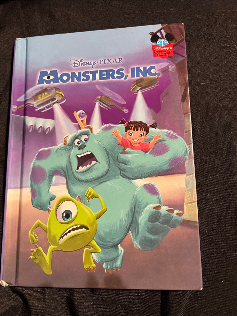 Disney Monsters, Inc. Kids Hardcover - Purple, Teal, Green